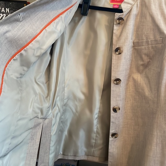 EUC Isaac Mizrahi for Target Nehru Collar Blazer - Picture 7 of 7